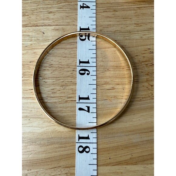 Kate Spade Rose Gold "Stop And Smell The Roses" Engraved Bangle Bracelet - Picture 6 of 7